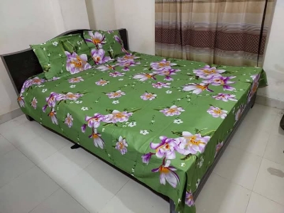 Buy Luxury Twill Cotton King Size Bed Sheet - 4 Pecs Set at Best Price In Bangladesh