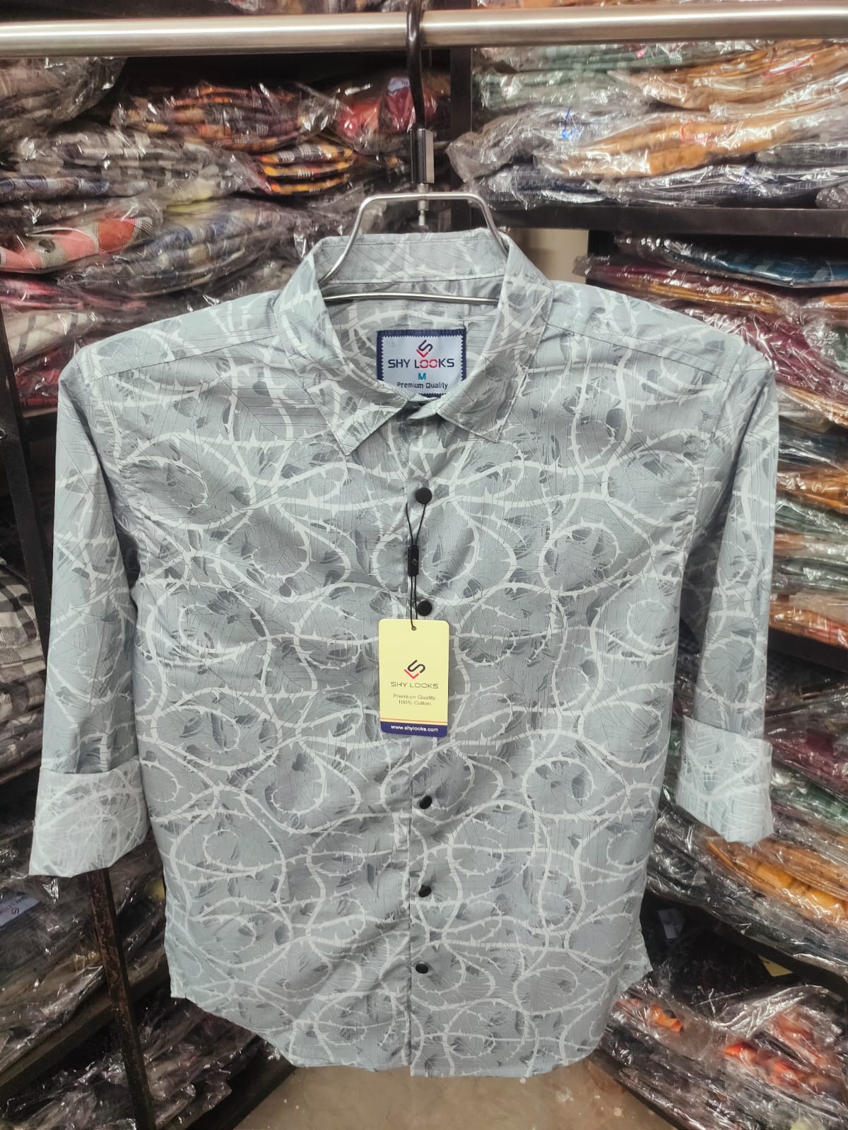 Buy  Pure Cotton Full Sleeve Print Shirt for Men's  at Best Price in Bangladesh