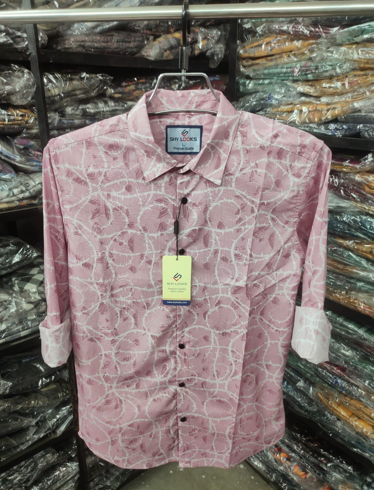 Buy  Pure Cotton Full Sleeve Print Shirt for Men's  at Best Price in Bangladesh