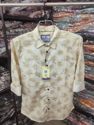 Buy  Pure Cotton Full Sleeve Print Shirt for Men's  at Best Price in Bangladesh