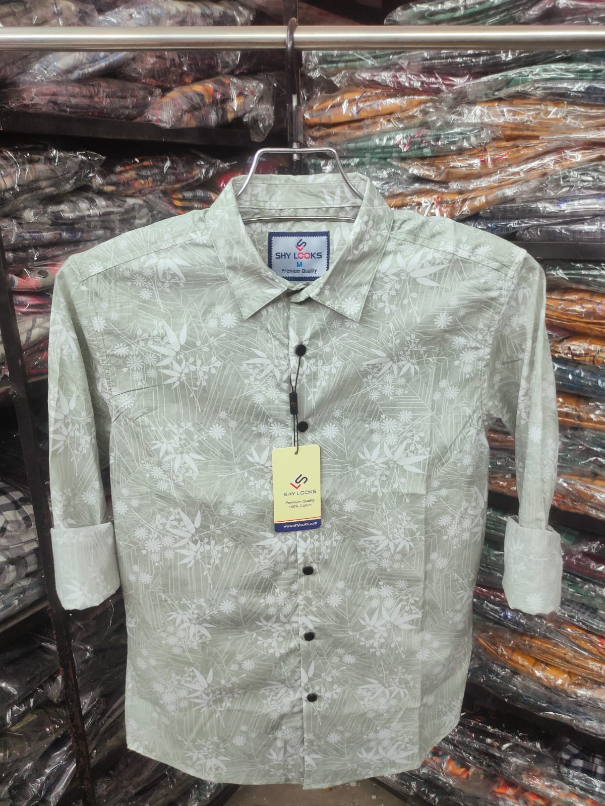 Buy  Pure Cotton Full Sleeve Print Shirt for Men's  at Best Price in Bangladesh