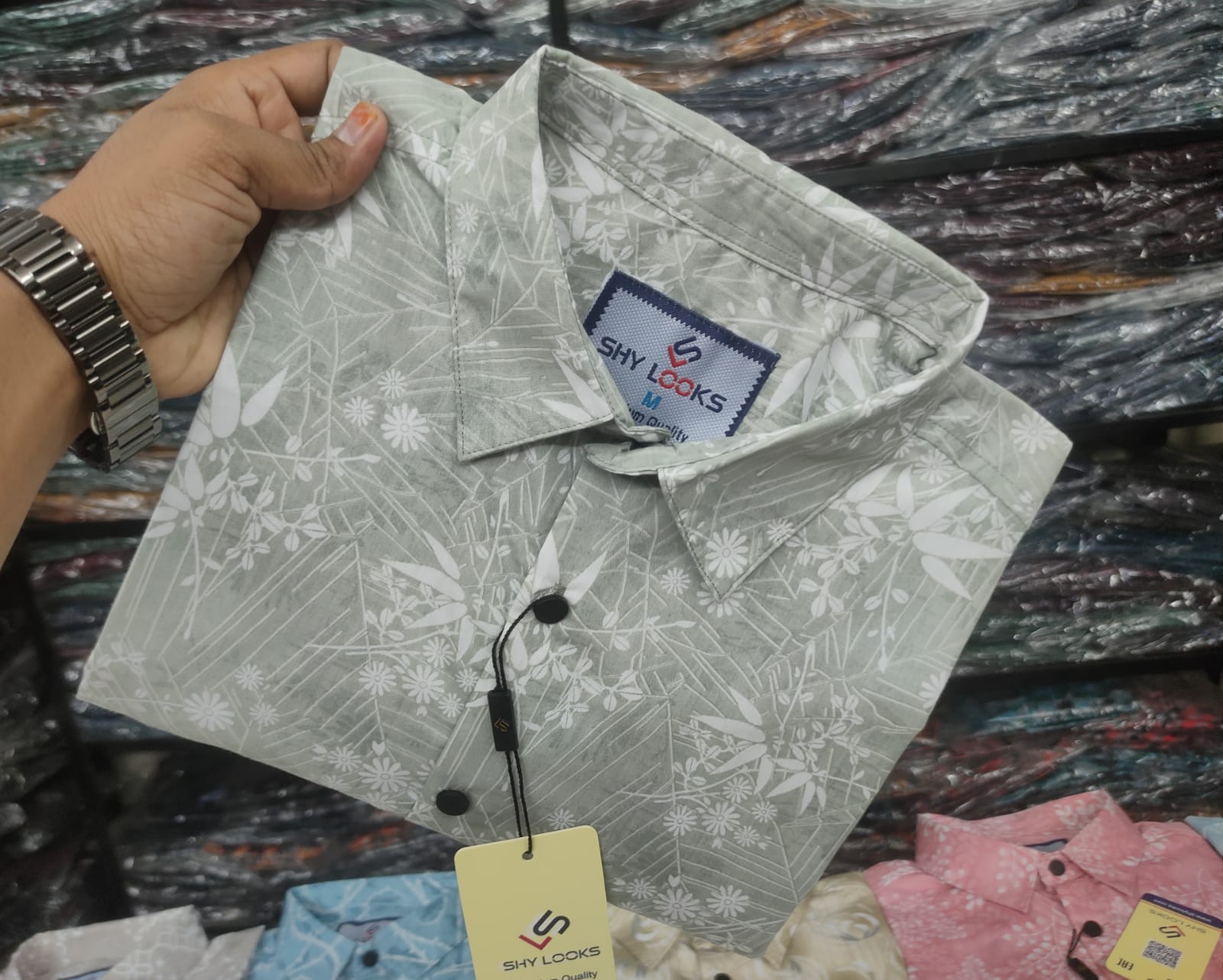 Buy  Pure Cotton Full Sleeve Print Shirt for Men's  at Best Price in Bangladesh