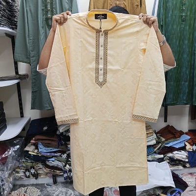 Buy Exclusive Embroidery Cotton Panjabi  at Best Price in Bangladesh