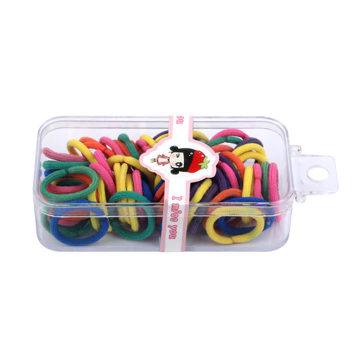 Buy 60 pcs Colorful Elastic Hair Bands Rubber Band Nylon Hair Accessories for Kids at Best Price In Bangladesh