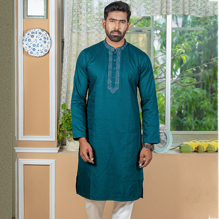 Buy Indian Cotton Gorgeous Karchupi Panjabi at Best Price in Bangladesh