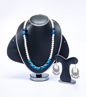 Buy Multi Color Stone Pearl Handmade Jewellery Set  Online in Bangladesh