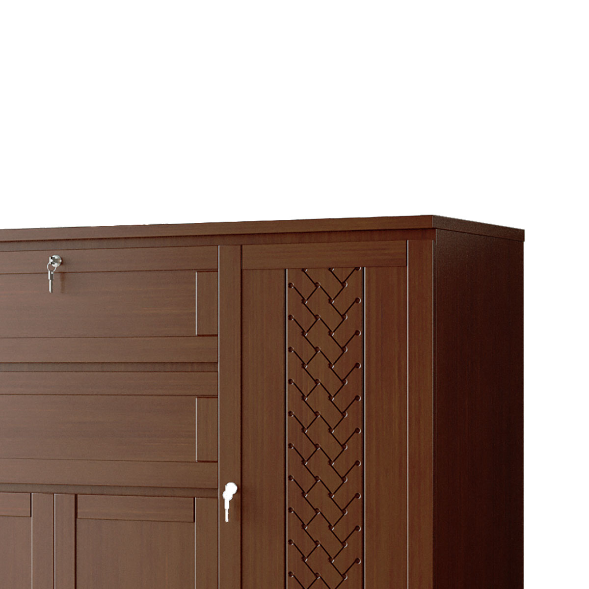 Buy Regal Olivia Wooden Wardrobe Antique Online	