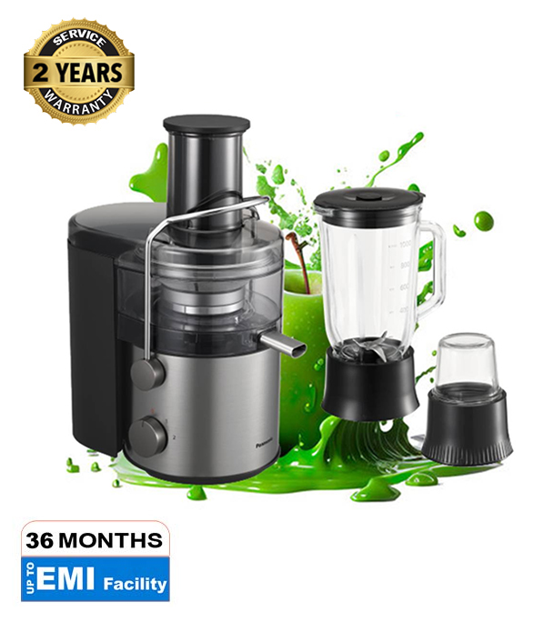 Buy Panasonic 2 Liter 1000W Stainless Steel 3-in-1 Wide Tube Juicer MJ-CB800 Online at Best Price	