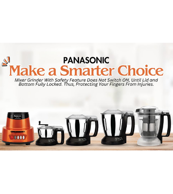 Buy Panasonic 1500W Mixer Grinder Stainless Steel 4 Jar Set MX-AV425 Orange at Best Price In Bangladesh