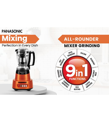 Buy Panasonic 1500W Mixer Grinder Stainless Steel 4 Jar Set MX-AV425 Orange at Best Price In Bangladesh