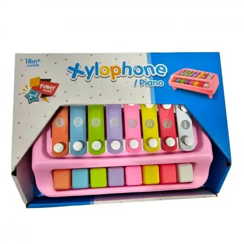 Picture of 2 in 1 Xylophone Piano Musical Instrument For Kids