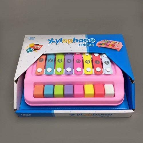 Picture of 2 in 1 Xylophone Piano Musical Instrument For Kids