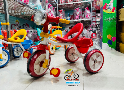Buy Headlight Baby Tricycle with Music and Light & 4 Colours Tricycle for Kids and Babys / Bike for Babys & Kids Tricycles Prince Cycle Store  At Best Price In Bangladesh