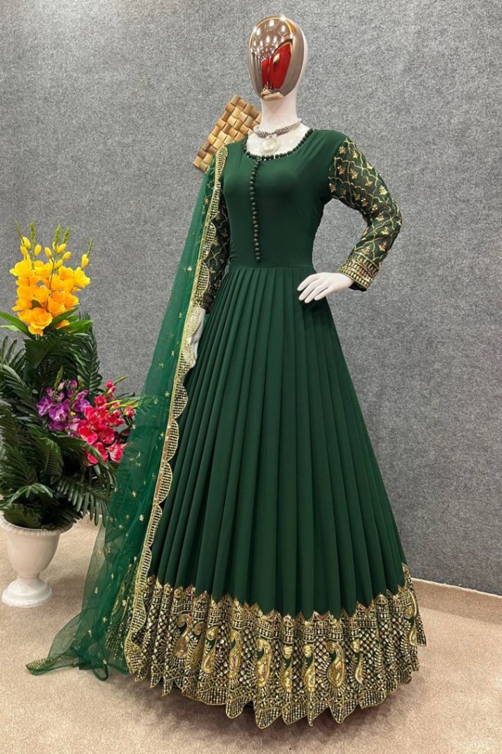 Buy Deemed Georgette Embroidered Party Dress at Best Price In Bangladesh
