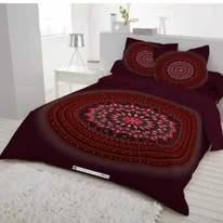 Buy  Luxury Panel Cotton King Size Printed Bedsheet - 3 Pecs Set at Best Price In Bangladesh