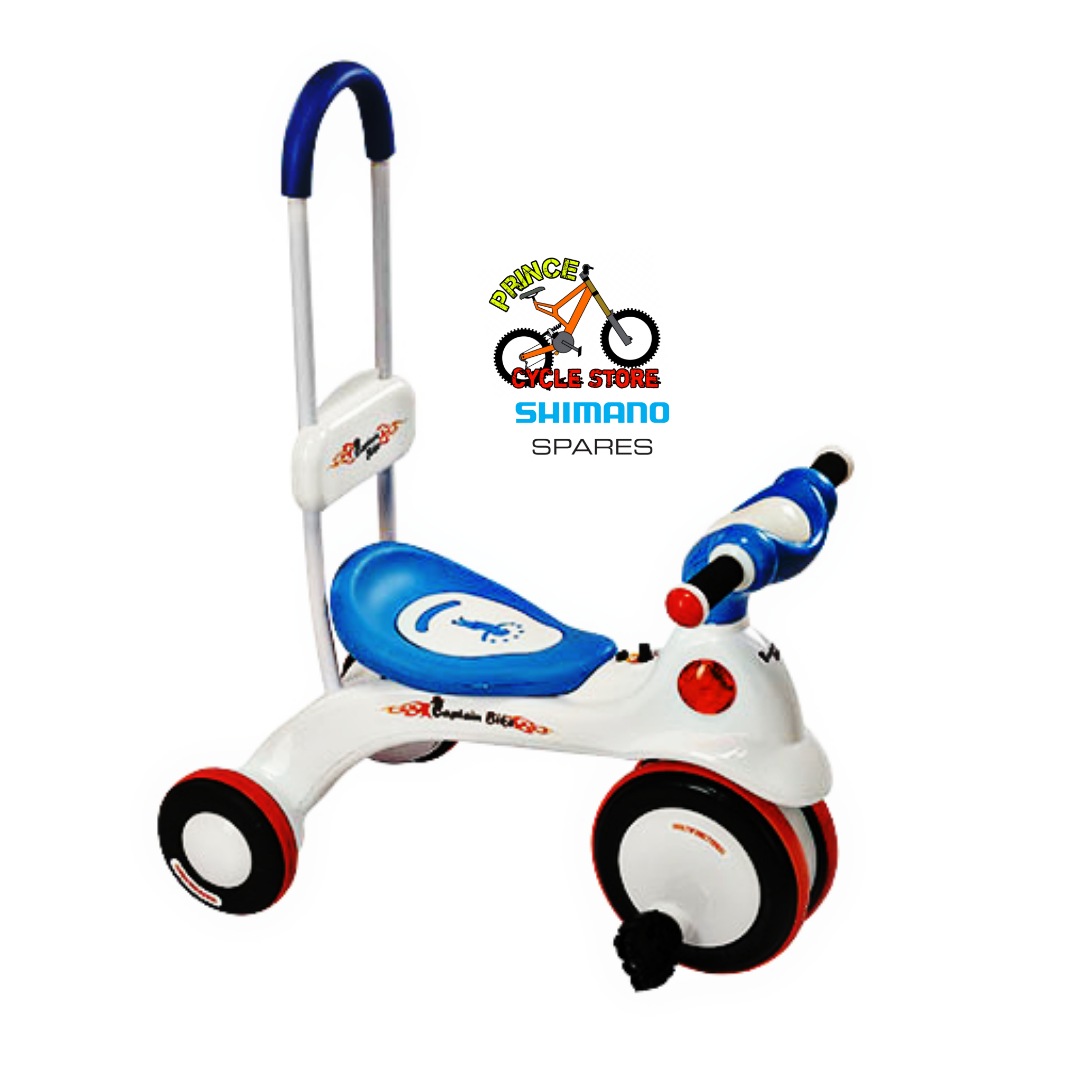 Buy Captain Bike Trolly Pink/Blue/Purple Colour Baby Tricycle With Light & Music Button & Back Support Prince Cycle Store  At Best Price In Bangladesh