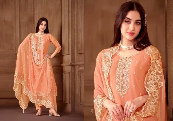 Buy Semi Stitched Embroidered Party Dress at Best Price In Bangladesh