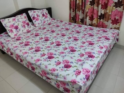 Buy Luxury Twill Cotton King Size Bed Sheet - 4 Pecs Set at Best Price In Bangladesh