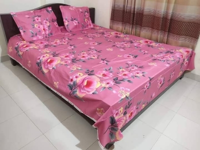 Buy Luxury Twill Cotton King Size Bed Sheet - 4 Pecs Set at Best Price In Bangladesh