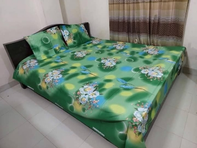 Buy Luxury Twill Cotton King Size Bed Sheet - 4 Pecs Set at Best Price In Bangladesh
