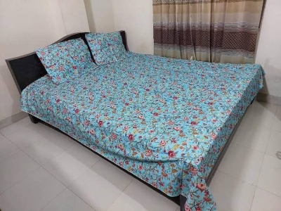 Buy Luxury Twill Cotton King Size Bed Sheet - 4 Pecs Set at Best Price In Bangladesh