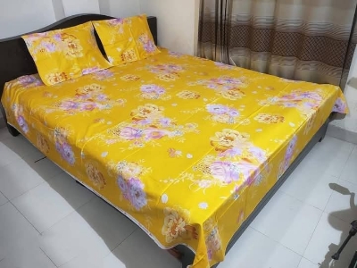 Buy Luxury Twill Cotton King Size Bed Sheet - 4 Pecs Set at Best Price In Bangladesh
