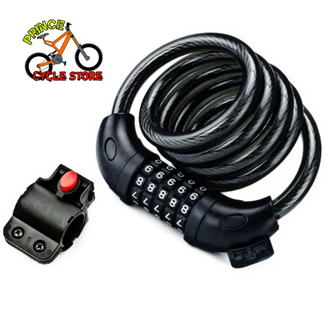 Buy TONYON - TY566 Bicycle 5-Digit Password Lock Anti-Theft cable lock Coded Combination - Black For Cycle Security Prince Cycle Store  At Best Price In Bangladesh