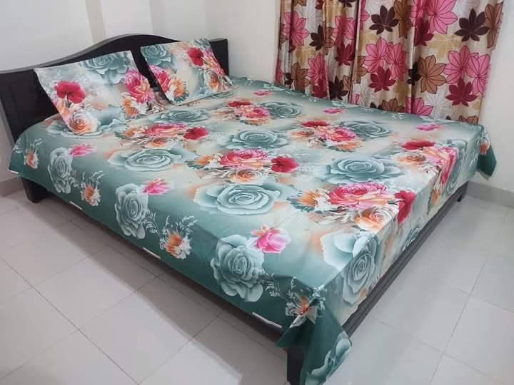 Buy Luxury Twill Cotton King Size Bed Sheet - 4 Pecs Set at Best Price In Bangladesh