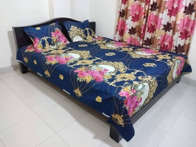 Buy Luxury Twill Cotton King Size Bed Sheet - 4 Pecs Set at Best Price In Bangladesh