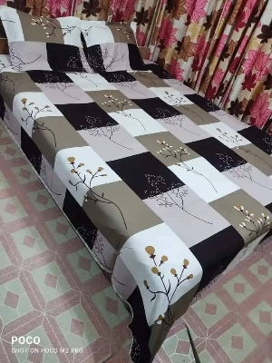 Buy Luxury Twill Cotton King Size Bed Sheet - 4 Pecs Set at Best Price In Bangladesh