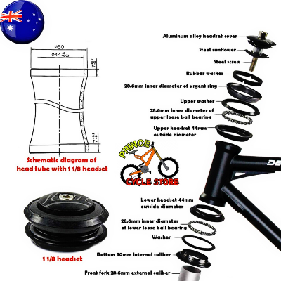 Buy Bike Headset Set 44mm Aluminium Alloy Bearing Headset MTB Mountain Bike Road Bicycle Head Tube Accessories - Bike Prince Cycle Store At Best Price In Bangladesh