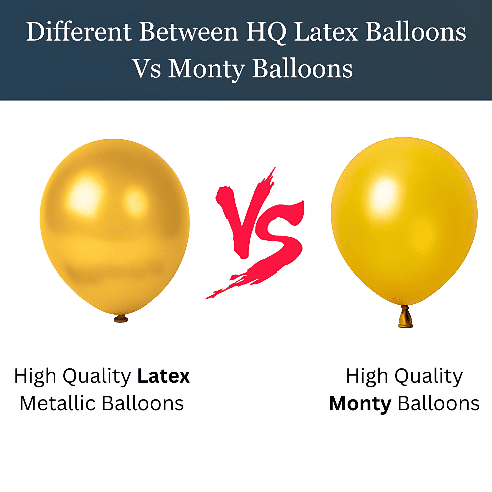 Metallic Balloons for Anniversary, Birthday, Baby Shower, Valentine's Day, Home, Restaurants, and Showroom Decorations- (Pack of 25 Pcs)