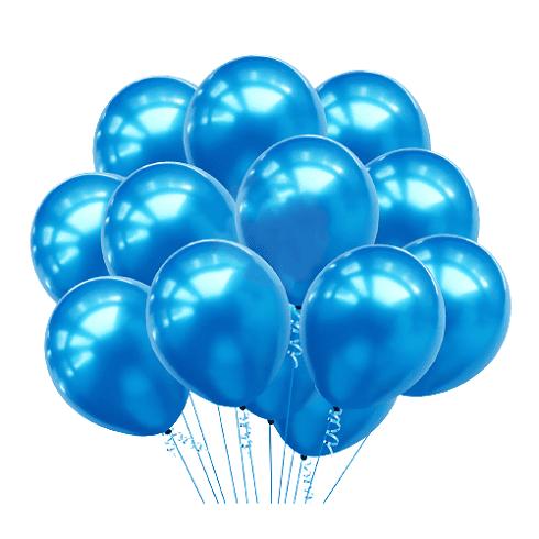 Metallic Balloons for Anniversary, Birthday, Baby Shower, Valentine's Day, Home, Restaurants, and Showroom Decorations- (Pack of 25 Pcs)