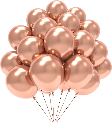 Metallic Balloons for Anniversary, Birthday, Baby Shower, Valentine's Day, Home, Restaurants, and Showroom Decorations- (Pack of 25 Pcs)