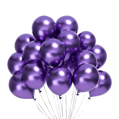 Metallic Balloons for Anniversary, Birthday, Baby Shower, Valentine's Day, Home, Restaurants, and Showroom Decorations- (Pack of 25 Pcs)