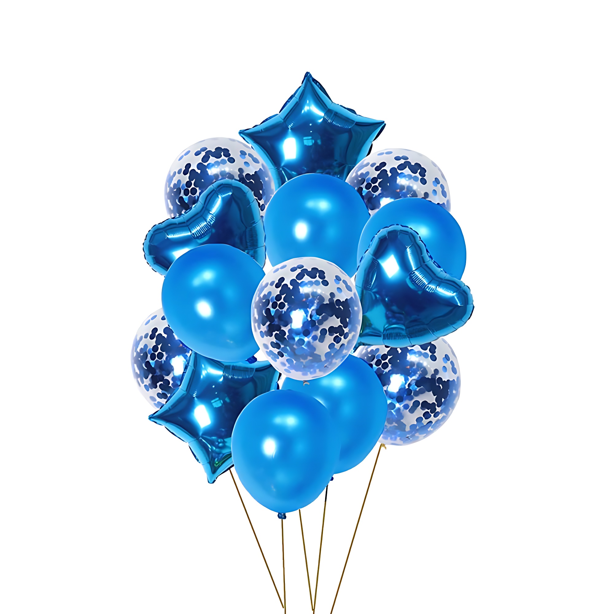 14 PCS Balloon Combo Pack for Anniversaries, Birthdays, and Special Occasions - Perfect for Home, Restaurants, and Showroom Decorations-(Pack of 14 Pcs)