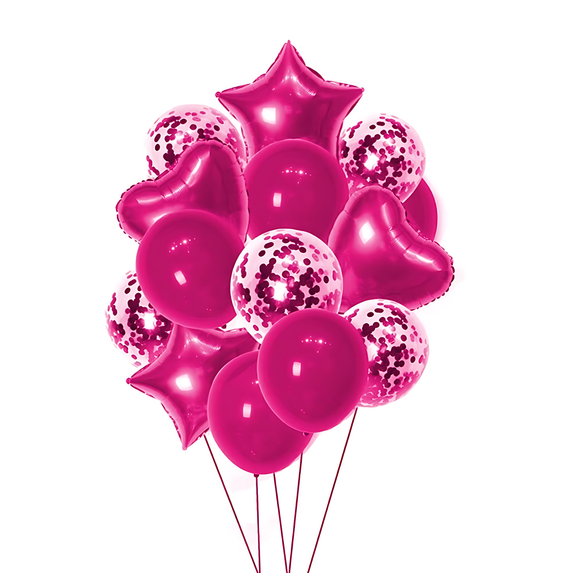 14 PCS Balloon Combo Pack for Anniversaries, Birthdays, and Special Occasions - Perfect for Home, Restaurants, and Showroom Decorations-(Pack of 14 Pcs)