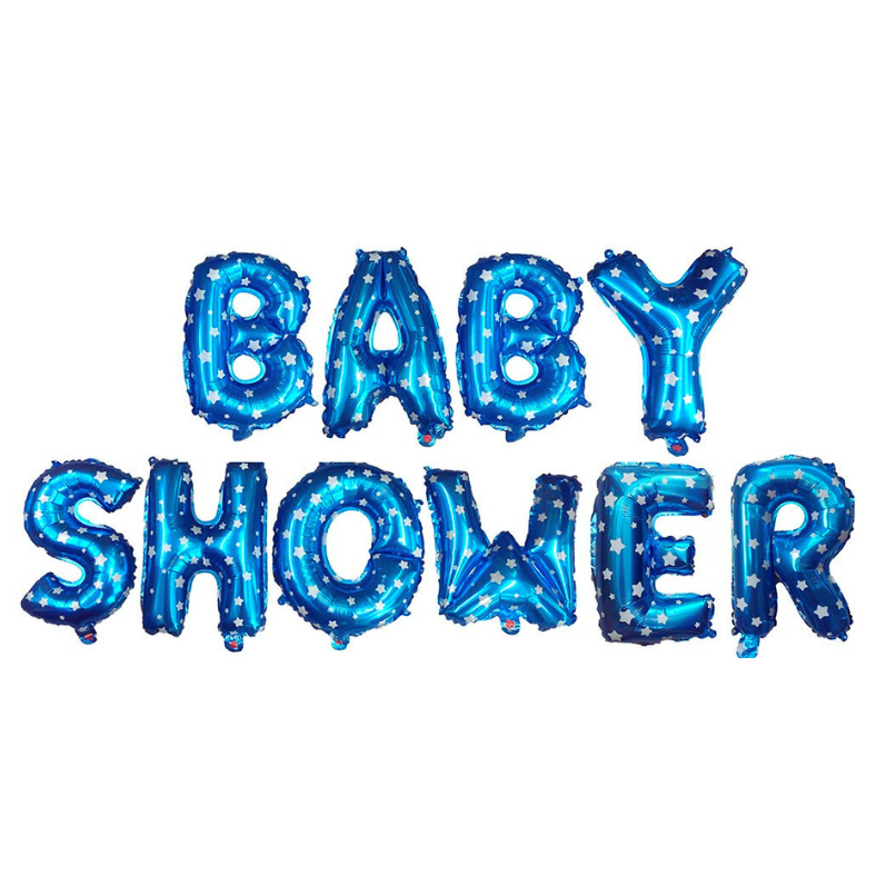 Baby Shower Essential: Golden & Multi Foil Banner Balloon for Party Decoration-(Pack of 1 Pcs)