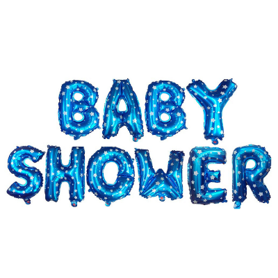 Baby Shower Essential: Golden & Multi Foil Banner Balloon for Party Decoration-(Pack of 1 Pcs)