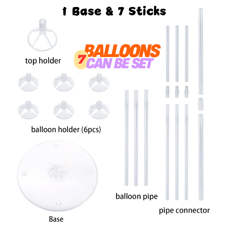 Balloon Holder with Base – Durable Balloon Stand for Birthday & Celebration Decor (Pack of 1 Pcs)
