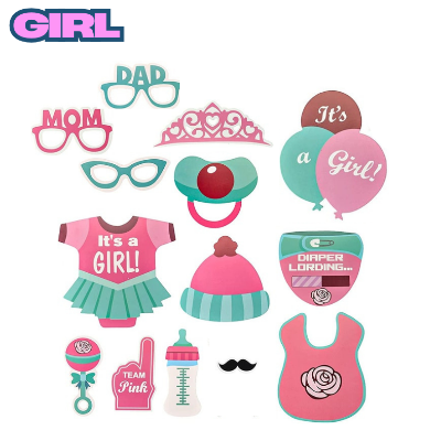 Baby Shower Photoshoot Props– Fun & Stylish Props for Mom-to-Be & Maternity Shoot- (Pack of 14 Pcs)