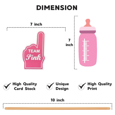 Baby Shower Photoshoot Props– Fun & Stylish Props for Mom-to-Be & Maternity Shoot- (Pack of 14 Pcs)