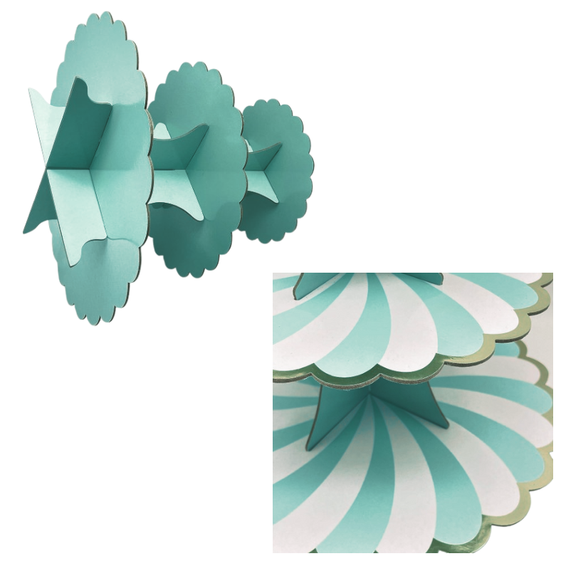 3-Layer Cupcake Stand – Disposable Cupcake Display for Birthdays & Special Occasions- (Pack of 1 Set)