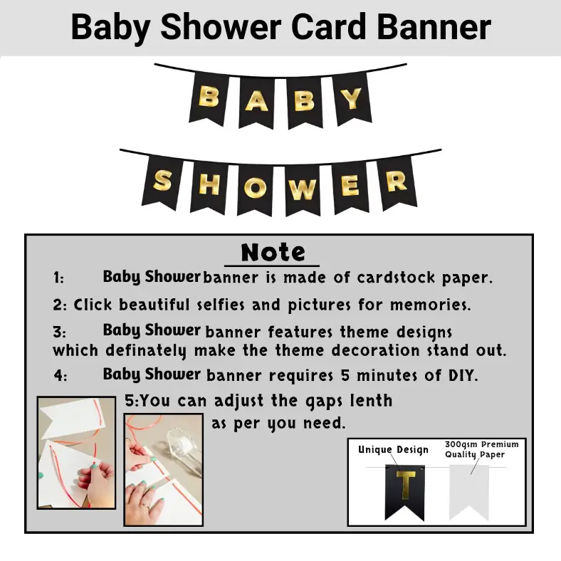 Baby Shower Combo- Banner, Balloons, Foil Curtain, Moon Foil, Tape, Pumper & Arch for Maternity, Pregnancy Photoshoot Decor- (Pack of 80 Pcs)