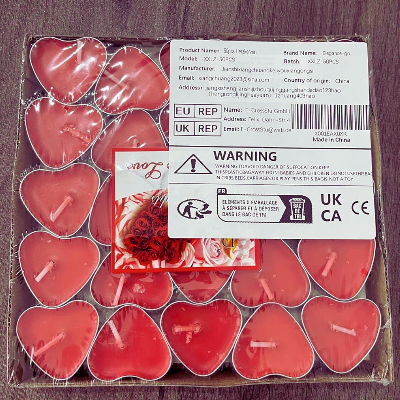 Heart Shaped Love Candles, Ideal for Wedding, Birthday, Party, and Festival Decoration- (Pack of 50 Pcs)