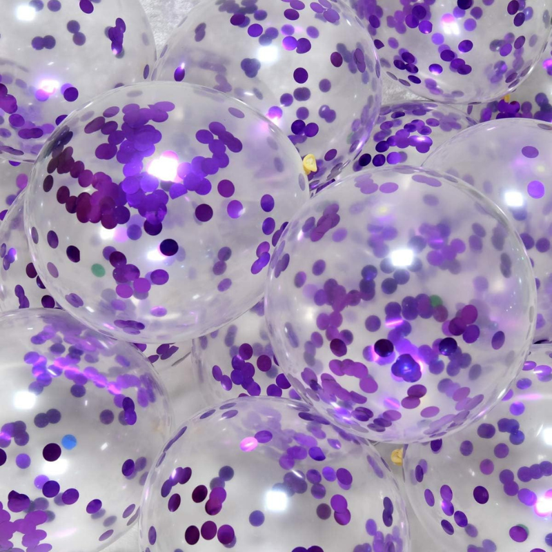 Confetti Jori Balloons, Perfect for Anniversary, Birthday, Baby Shower, Valentine's Day Parties, Home, Restaurants, and Showroom Decor– (Pack of 10 Pcs)