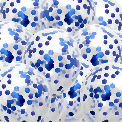 Confetti Jori Balloons, Perfect for Anniversary, Birthday, Baby Shower, Valentine's Day Parties, Home, Restaurants, and Showroom Decor– (Pack of 10 Pcs)