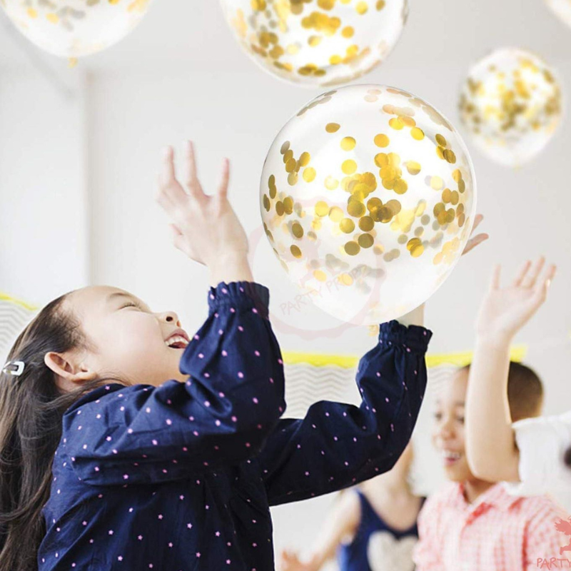 Confetti Jori Balloons, Perfect for Anniversary, Birthday, Baby Shower, Valentine's Day Parties, Home, Restaurants, and Showroom Decor– (Pack of 10 Pcs)