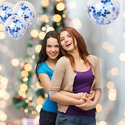 Confetti Jori Balloons, Perfect for Anniversary, Birthday, Baby Shower, Valentine's Day Parties, Home, Restaurants, and Showroom Decor– (Pack of 10 Pcs)