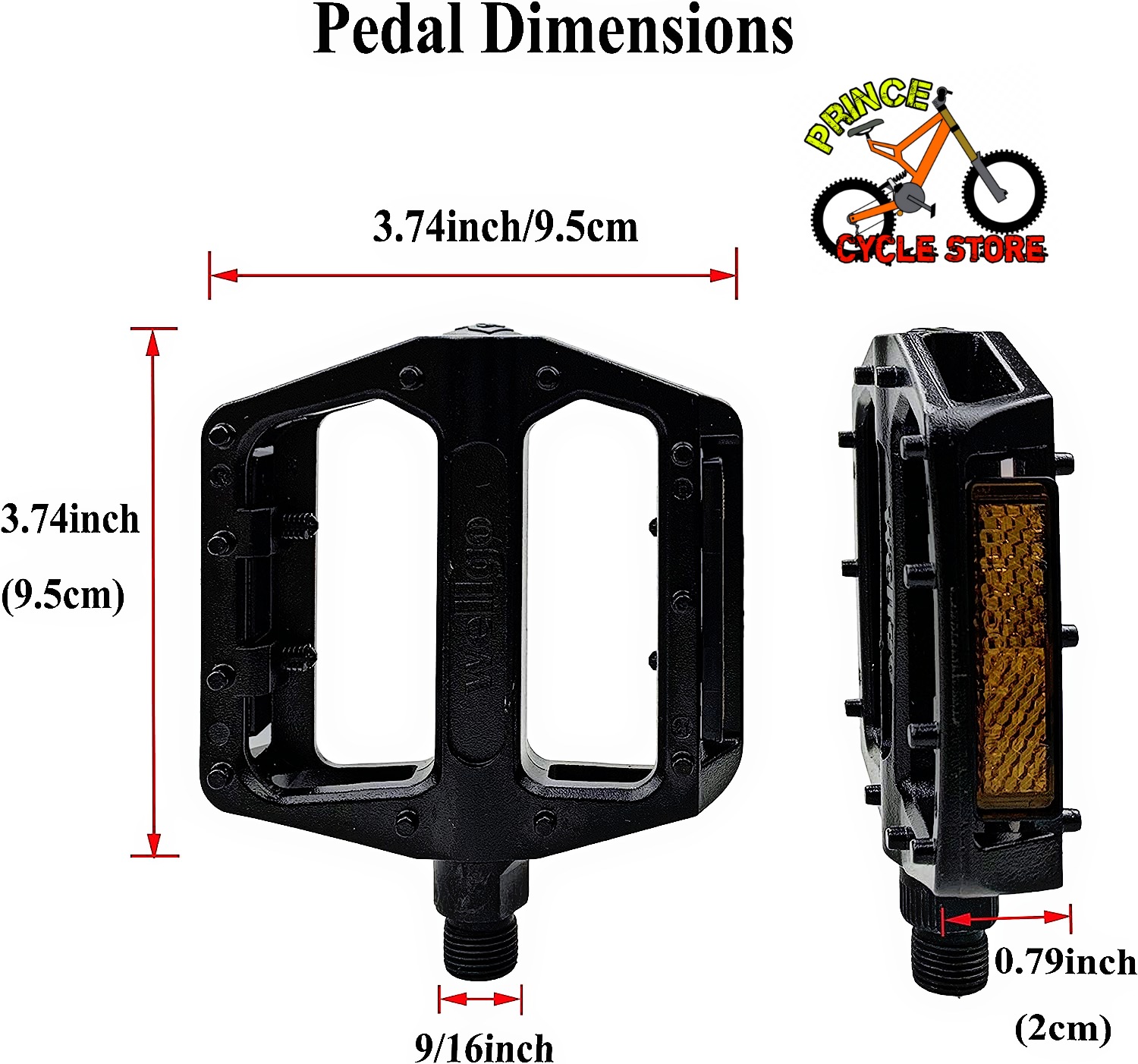 Buy Meghna / BM / Nice Cycle Wide Pedal, High Quality Meghna / BM Cycle Big Wide Paddle, ABS Material Paddle Prince Cycle Store  At Best Price In Bangladesh